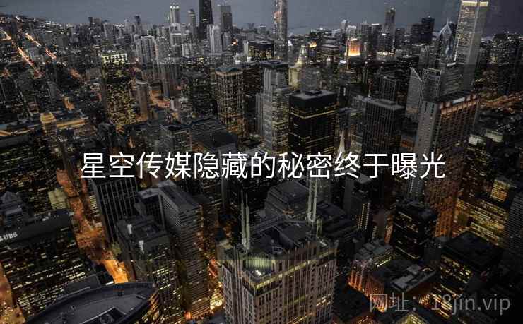 星空传媒隐藏的秘密终于曝光