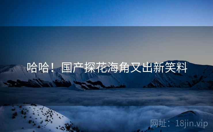 哈哈！国产探花海角又出新笑料